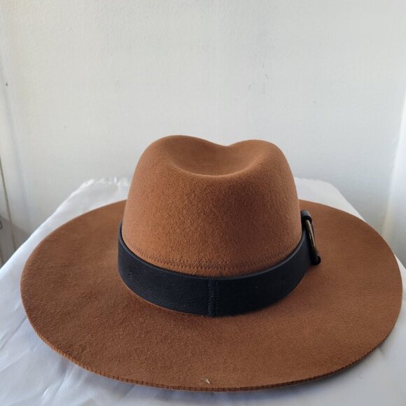Women\'s Wide Brim Brown Fall/Winter Felt Hat main image 7